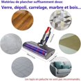 thumbnail image 3 of Brosse LED - Compatible avec Dyson V7 V8 V10 V11 - Rouleaux en Velours Doux, Fabriqué en Chine, 3 of 4