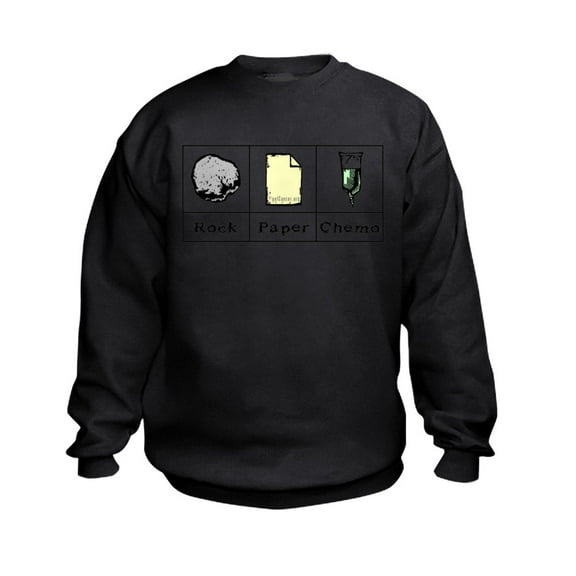 CafePress - Rock Paper Chemo Kids Sweatshirt - Kids Sweatshirt, Youth Crew Neck Sweatshirt