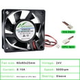 thumbnail image 4 of ACP6025S 6cm 60mm fan 60x60x25mm DC5V 12V 24V USB 2pin Cooling fan for chassis CPU power converter, 4 of 6