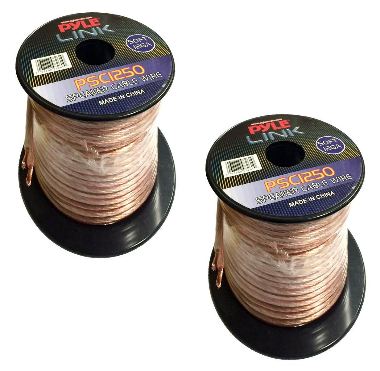 Spool of High Quality Speaker Zip Wire Pyle PSC1250 12 Gauge 50 ft