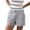 #01Gray, variant on Womens Shorts Dressy Casual Summer Button Down Chino Shorts 5 Inch Inseam Business Work Short Baggy Mid Thigh Short Black L
