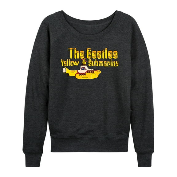The Beatles - Yellow Submarine Logo - Women's Lightweight French Terry Long Sleeve Shirt