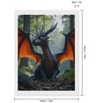 thumbnail image 2 of Diamond Art Kit for Adults, Majestic Forest Creature Fantasy Dragon Diamond Painting for Adults Beginners, 5D DIY Diamond Art Painting Kits, Colorful Diamond Painting Craft for Home Decor 12x16, 2 of 7