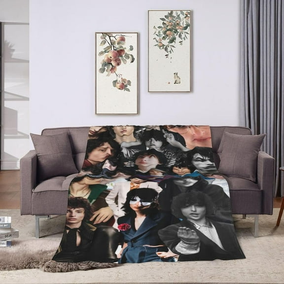 Blanket Finn Wolfhard Soft and Comfortable Wool Fleece Throw Blankets Gift for Home Decoration Sofa Office car Camping Yoga Travel Home Decoration Cozy Plush Beach