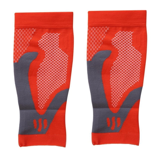 lionlar 1 Pair Sports Running Calf Compression Sleeves Leg Orange L L