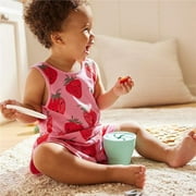 Munchkin® C’est Silicone!™ Collapsible Toddler Snack Catcher® Cup with Lid, Mint, Unisex