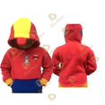 thumbnail image 3 of Sudadera con capucha para cosplay de 4T a 16T, ropa de invierno, jersey con capucha, sudadera para niños, juego de anime, ropa de cosplay de Leon, tops de forro polar, 3 of 5