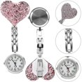 thumbnail image 2 of 3 Pieces Nurse Watch Heart Nurse Watch Nurse Wrist Watch Doctor Pocket Watch Personalized Brooch Lap Hy, 2 of 2