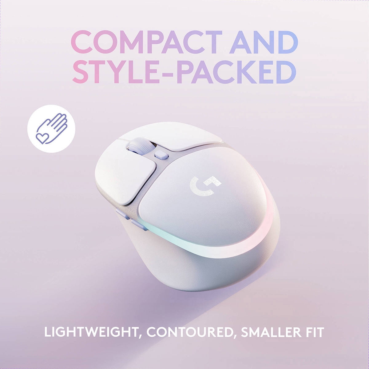 Logitech G705 Wireless Gaming Mouse, Customizable LIGHTSYNC RGB Lighting, LIGHTSPEED Wireless, Bluetooth Connectivity, Lightweight, PC/Mac/Laptop - White Mist