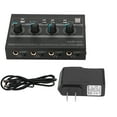 thumbnail image 2 of Audio 4 Channel Headphone  AMP-14II Stereo Audio Amp With 12V 1.5A Adaptor Stereo Headphone  For Stage And Studio Performances, 2 of 8