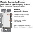 thumbnail image 2 of Lutron MA-1000-WH 1000-Watt Maestro Singe Pole Digital Fade Dimmer, White, 2 of 4