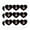 Clear, variant on Friends Stand Together Heart Shaped Planner Calendar Scrapbook Craft Stickers