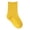 A-Yellow217, variant on JAJAHO Boys Girls Mid Calf Socks For Kids 1-12Y Solid Color Ribbed Soft Casual Socks Cable Knit Leisure Sock