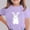 A144 Purple, variant on Xdegoge Kids Easter T-Shirt White Bunny Sketch Print Adorable Animal Design for Toddler Baby Girls Kids Tween Teen 3-15Y