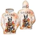 thumbnail image 3 of Hello Fall Australian Cattle Dog Scarf Welcome Autumn with Leaves Pumpkins All Over Print 3D Hoodie Unisex Merch Hoodies Heeler Lover Gifts - 00011, 3 of 6