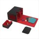 thumbnail image 2 of Caja Baraja Cartas Expositor Cartas con Bandeja para Dados Caja Baraja Caja Baraja con Capacidad para Más 160 Cartas Coleccionables Caja Almacenamiento Caja Baraja Roja, 2 of 8