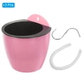 thumbnail image 3 of Unique Bargains 7 Inch Self Watering Plant Pot Hanging Planters with S Hooks, Pink 3 Pack, 3 of 7