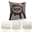 thumbnail image 4 of JEUXUS  Decorative Throw Pillow Covers Accent Pillowcases Winter Penguins Christmas Decorations for Xmas Indoor Couch Bed Living Room Home Holiday Decor, 4 of 5
