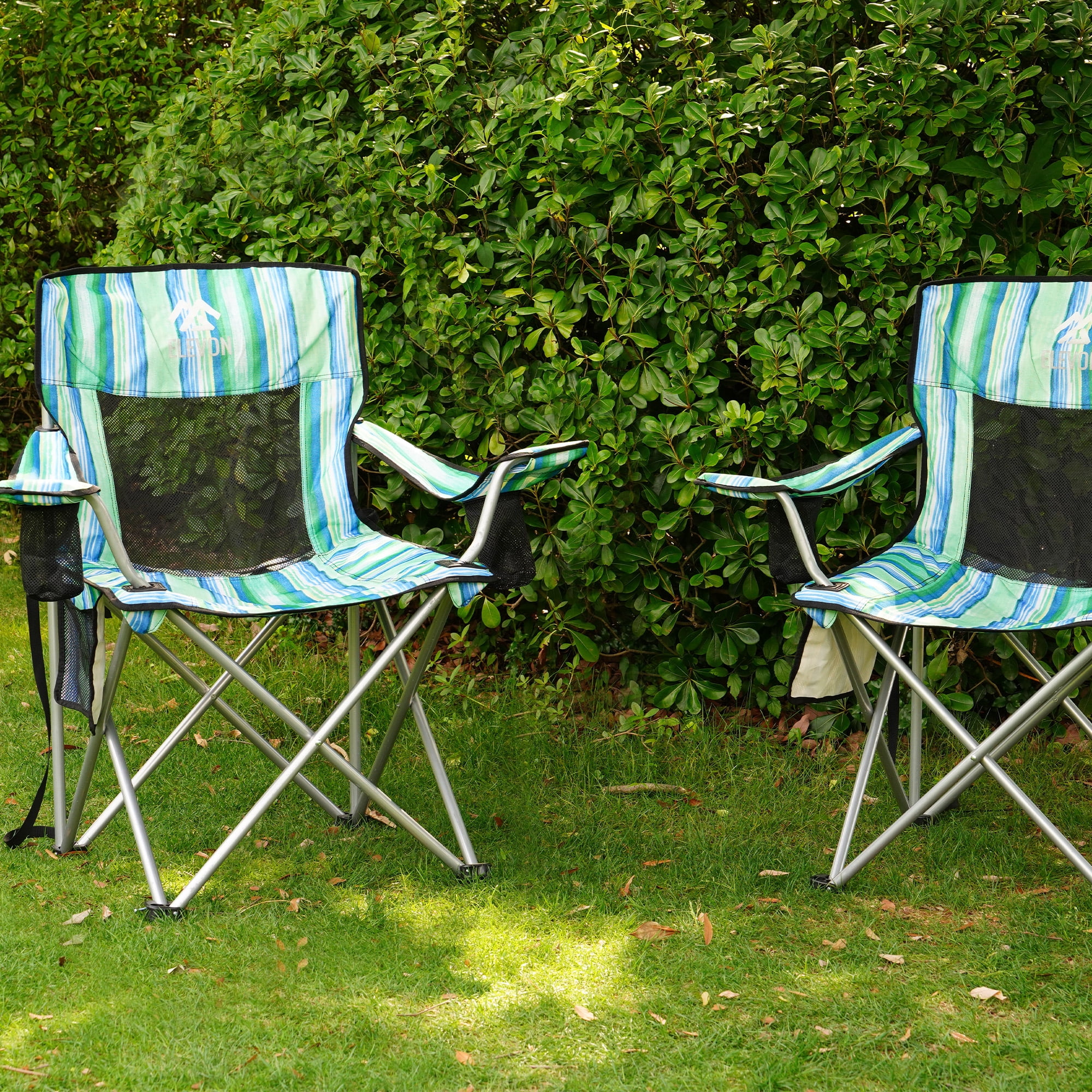 BalanceFrom Folding Camp Chair，Portable Outdoor Chair，with Cup Holder & Carrying Bag，for Camping, Beach, Fishing, and Sports Events