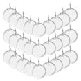 thumbnail image 1 of 100pcs Metal Rimmed Key Tags Round Paper Tags With Split Rings Metal Rim Key Rings Tags For Key Backpack Luggage Pet, 1 of 8
