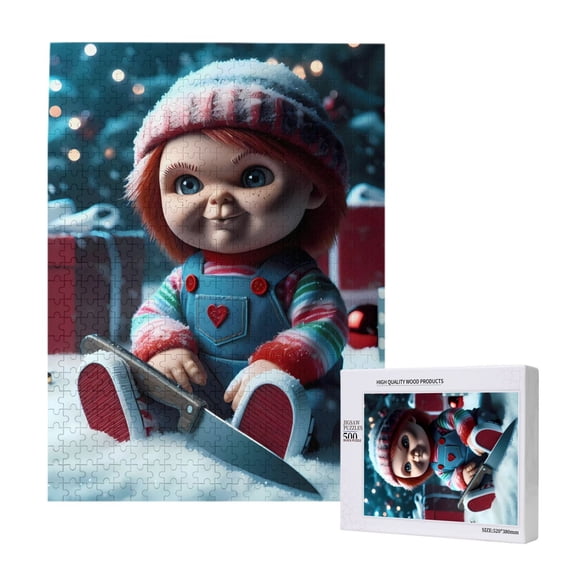 Saiise Chucky Print 500 Jigsaw Puzzle for Adults and Family,Impossible Hard Difficult Challenging Puzzles for Adults - Finished Puzzle Size is 20.4 x 15 in