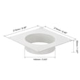 thumbnail image 2 of Unique Bargains 6Inch Duct Connector Flange ABS Plastic Air Outlet Inlet Hose Pipe Adaptor for Ventilation System, 2 of 4