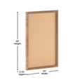 thumbnail image 4 of Flash Furniture Camden Cork Wall Mount Board with Push Pins Torched Brown Frame 20" x 30", 4 of 9