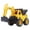 Yellow, variant on Zhaomeidaxi Children's Excavator Construction Vehicle Boy Toy Car Inertia Smooth Plastic Belt Bucket Cartoon Simulation Gift Excavator Loading Sand Play House Dumping Bucket Toy Red 1Pcs