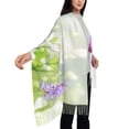 thumbnail image 4 of Sikiie Purple Butterfly On Wild Shawl Wraps Big Scarf Tassel Fall Winter Thick Scarf Warm Shawl Women Fall Gifts, 4 of 8