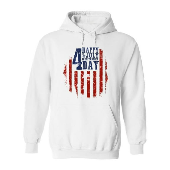 Fourth Of July Independence  Day Hoodie Men -Image by Shutterstock, Male Large