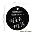 thumbnail image 6 of Inkdotpot Thank You From The New Wedding Bottle Tag Real Silver Foil Favor Hang Tags Pack Of 50, 6 of 6