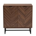 thumbnail image 3 of Baxton Studio Armoire de Rangement Moderne en Bois Finition Noyer Brun, 3 of 5