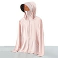 thumbnail image 4 of FNFYFH Womens UPF 50+ Sun Protection Jacket Hooded Lightweight Full Zip Long Sleeve Shirt Cooling Hiking Fishing Performance Shirts, 4 of 5