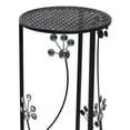 thumbnail image 5 of DecMode Contemporary Iron Plantstands, Black 28"H, Set of 3, 5 of 15