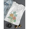 thumbnail image 3 of Flowers In Vintage Mason T-Shirt Women -Image by Shutterstock, Female XX-Large, 3 of 4