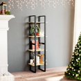 thumbnail image 1 of vidaXL 4-Tier Book Cabinet 40x30x140 cm Solid Pine Wood, 1 of 1