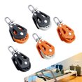 thumbnail image 2 of Sailboat Pulley Nylon Crane Pulley Block Lifting Single Pulley Swivel, 2 of 8