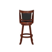 Boraam Avianna Counter Height Swivel Wood Kitchen Bar Stool, Cherry Finish