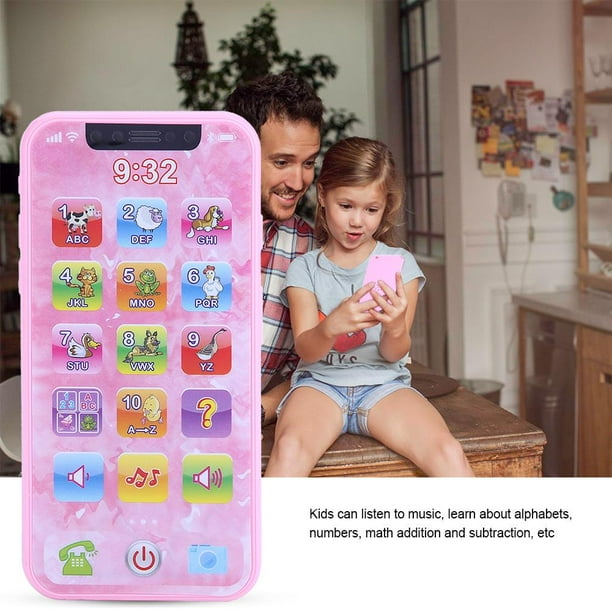Máquina de Aprendizaje de Múltiples Funciones de Simulación de Música del Teléfono Móvil de Juguete de Educación Temprana Juguetes Rompecabezas para Bebé Regalo de Navidad(Inglés) Ecomeon no