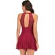 thumbnail image 4 of Traje de baño de una pieza para mujer Dnzceghtig, bañador de malla con cuello alto, bañador con control de abdomen, 4 of 5