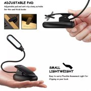 USB Rechargeable LED Book Light - Flexible Clip-On Reading Lamp for Book Lovers and Readers TIKA