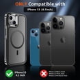 thumbnail image 2 of Magnetic for iPhone 13 Case, [Compatible with MagSafe][10 FT Military Grade Drop Protection] [Dual Layer Structure Protection] Non-Slip Heavy Duty Full-Body Shockproof Phone Case,Black, 2 of 7