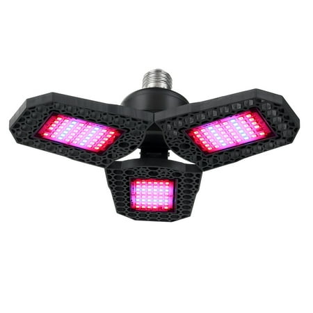 

Waterproof Folding Spectrum Plant Light Full Spectrum E26/27 Indoor Plant Hydroponic Plant Growth Light-144 Beads