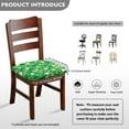 thumbnail image 5 of Green Lucky Grass Dining Chair Square Cushion Cover Set Stretch Chair Seat Decorative Cover Anti-Scratch Soft Chair Seat Slipcover Daily Decor for Home Chairs, 5 of 5