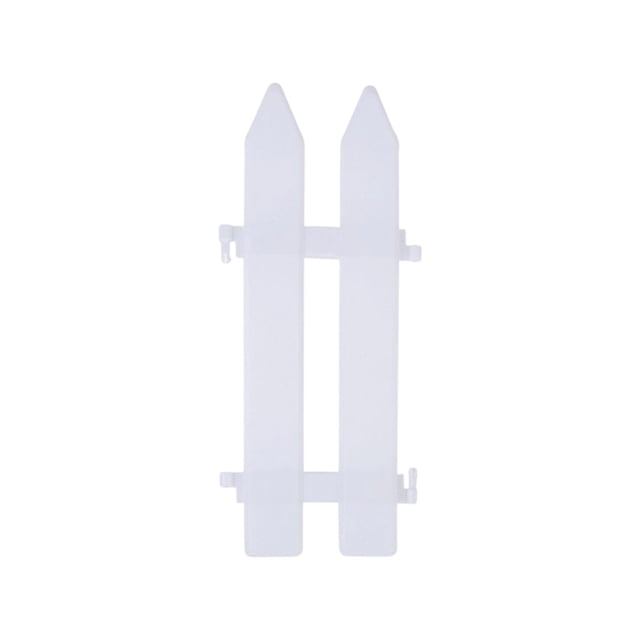 SLYNSHome Plastic White Edging Garden Picket Fence,Decorative Landscape Lawn Flowerbed Border Path Panel