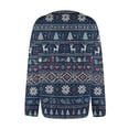 thumbnail image 5 of Lumtrix Cardigan Sweater for Women Comfy Trendy Plus Size Warm Xmas Xmas Graphic Blouses with Button Navy L, 5 of 5