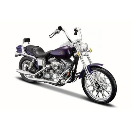 2001 Harley-Davidson FXDWG Dyna Wide Glide, Metallic Blue - Maisto 31360-34 - 1/18 Scale Diecast Motorcycle