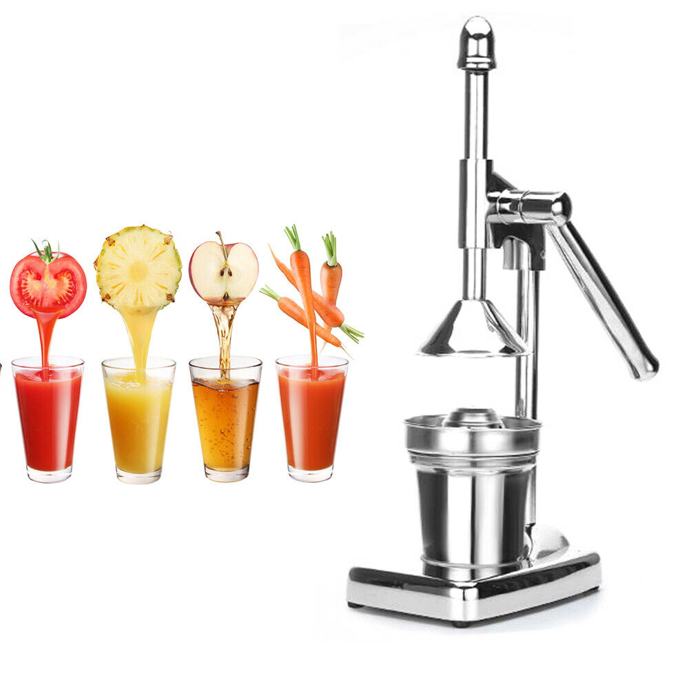 DENEST Manual Juicer Citrus Fruit Juice Stainless Steel Silver