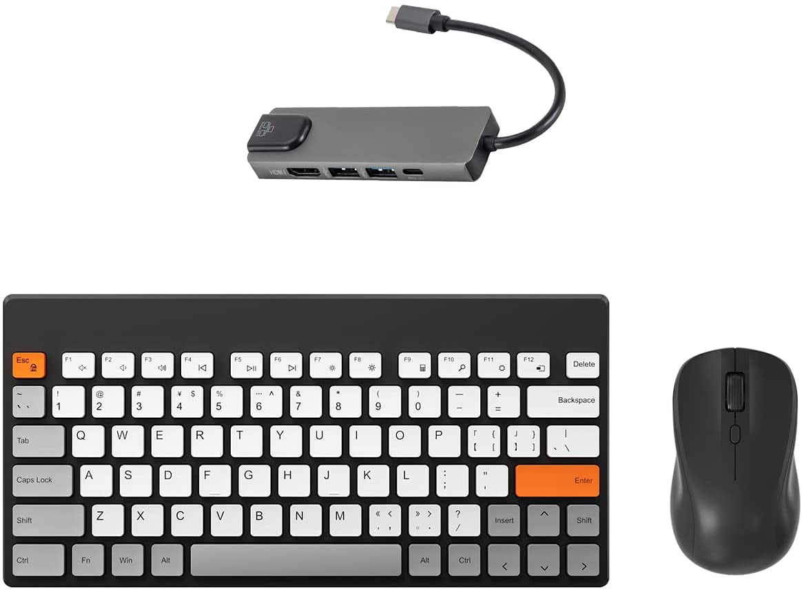 Wireless Keyboard and Mouse Set for Steam Deck, Mytrix 2.4GHz USB