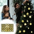 thumbnail image 2 of Twfbrm 100Pcs Christmas Balls Electroplated Plastic Christmas Decorations Shatterproof Home Holiday Party Christmas Decor Hanging Christmas Tree Ornaments, 2 of 6